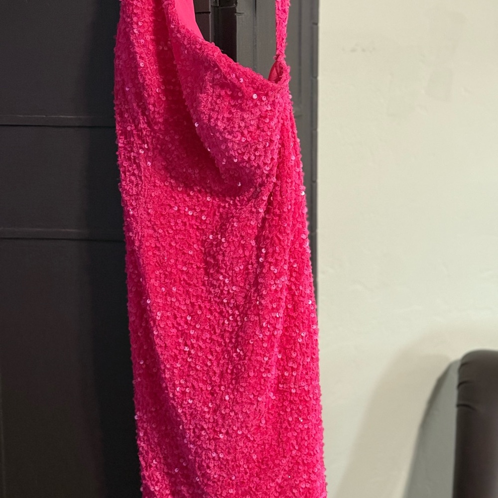 Sparkling Pink Sequin Dress